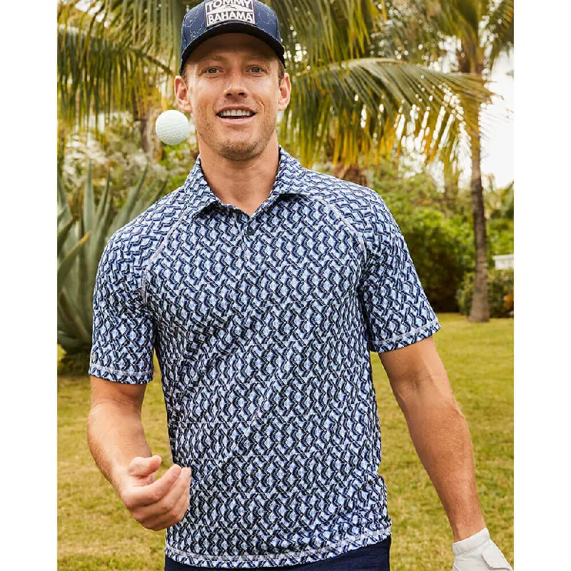 Men's Performance Shirts for SportsTommy Bahama Fresco Geo Polo Shirt - Deep Space Men's Performance Shirts for SportsTommy Bahama Fresco Geo Polo Shirt - Deep Space