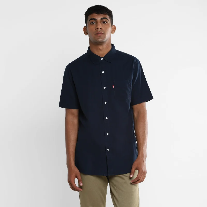Men's Striped Long-Sleeve Shirts for a Maritime FeelMen's Solid Spread Collar Shirt Blue Men's Striped Long-Sleeve Shirts for a Maritime FeelMen's Solid Spread Collar Shirt Blue