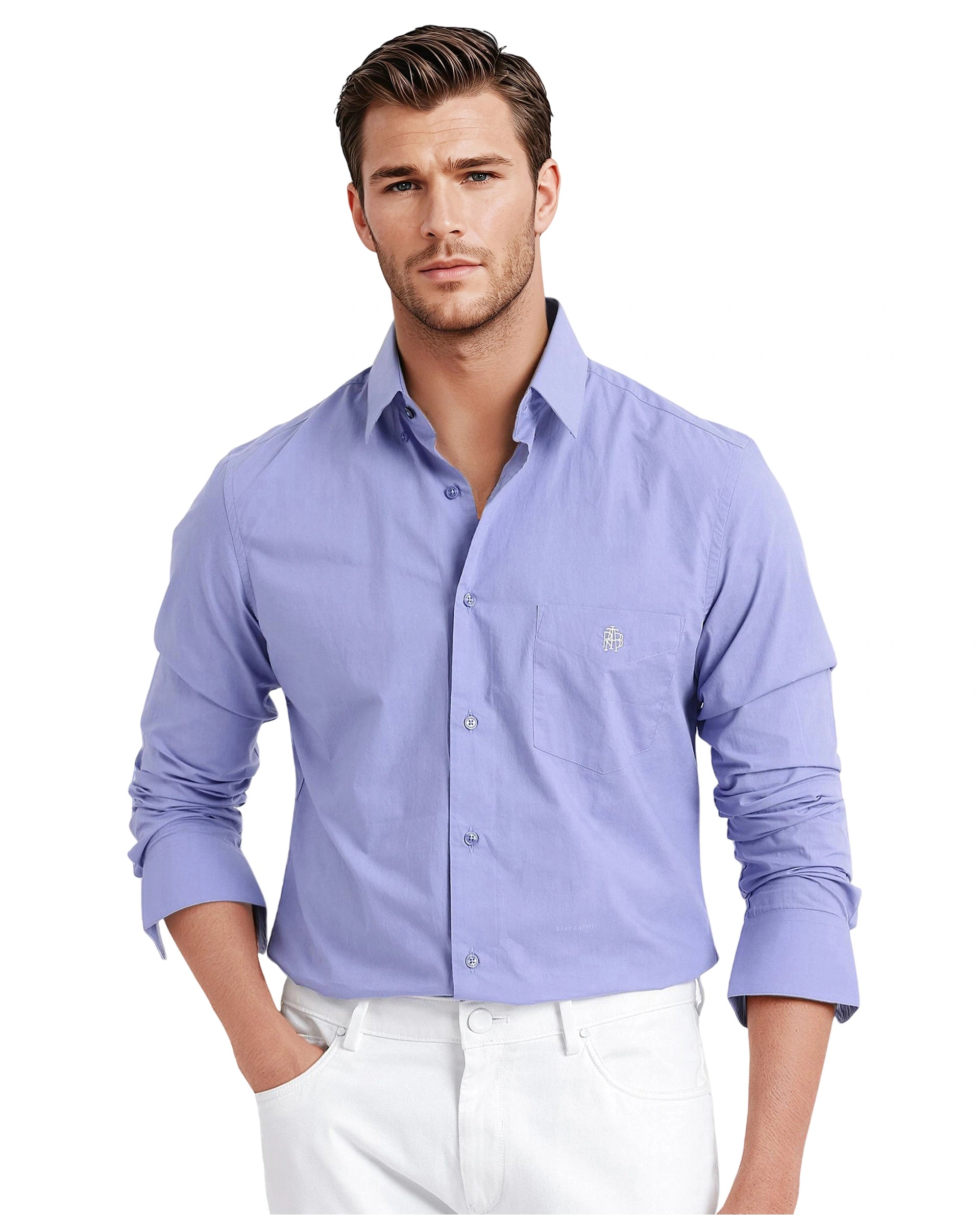 Men's Henley T-Shirts for a Casual TwistRare Rabbit Men Harmin Dusky Purple Cotton Fabric Full Sleeve Regular Fit Embroidered Logo Plain Poplin Shirt Men's Henley T-Shirts for a Casual TwistRare Rabbit Men Harmin Dusky Purple Cotton Fabric Full Sleeve Regular Fit Embroidered Logo Plain Poplin Shirt