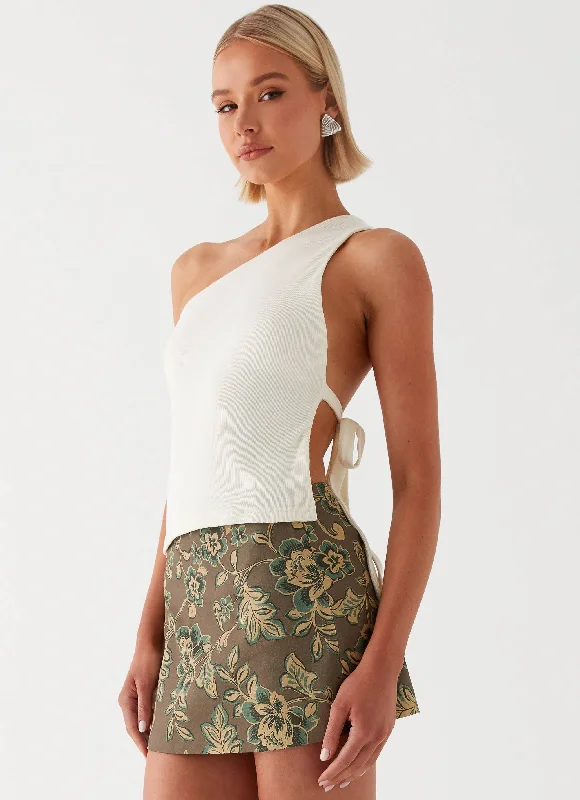 Men's Sports Pants for Active LifestylesTonnie Floral Mini Skirt - Brown Floral