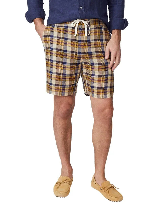 Men's Relaxed-Fit Pants for ComfortJ.McLaughlin Plaid Griffin Linen Short