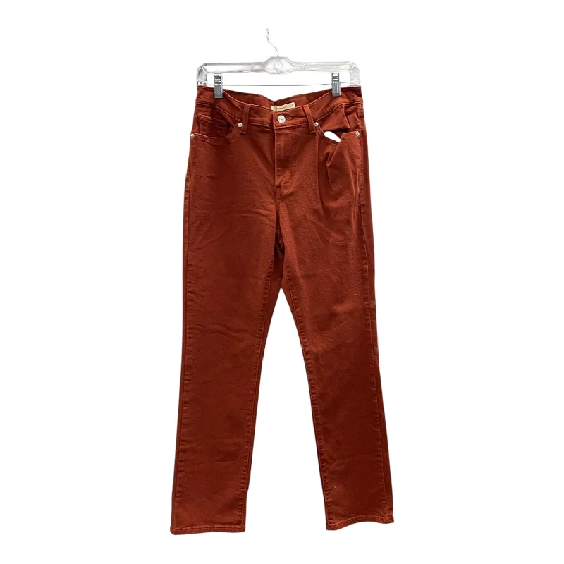 Best Fitting Men's JeansJeans Straight By Levis In Orange, Size:8