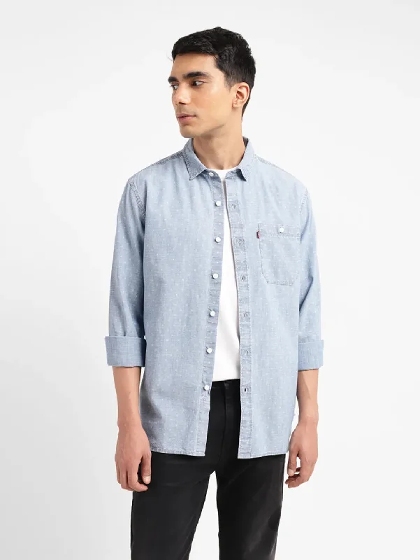 Men's Big and Tall Shirts for Added ComfortMen's Print Slim Fit Shirt