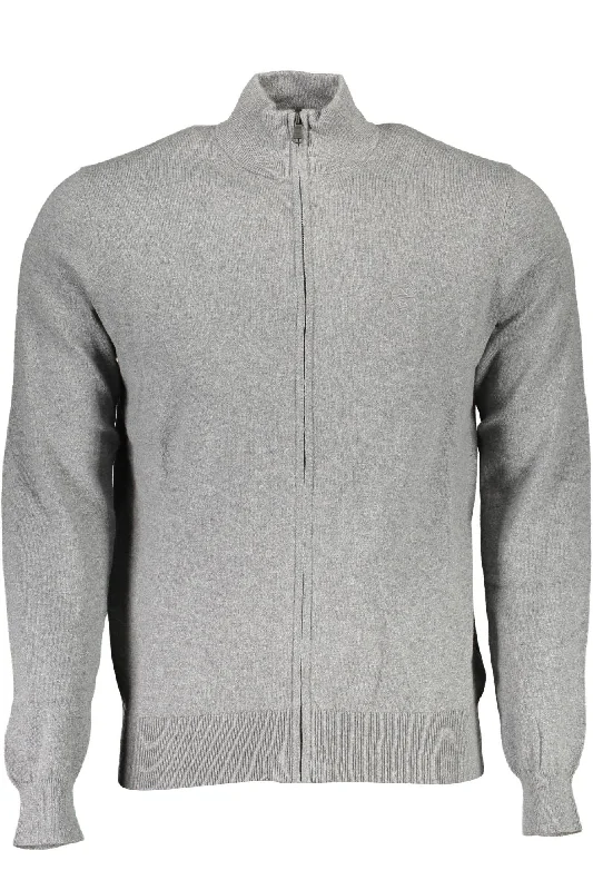 North Sails Sleek  Zip-Up Cardigan with Embroide Men's Logo