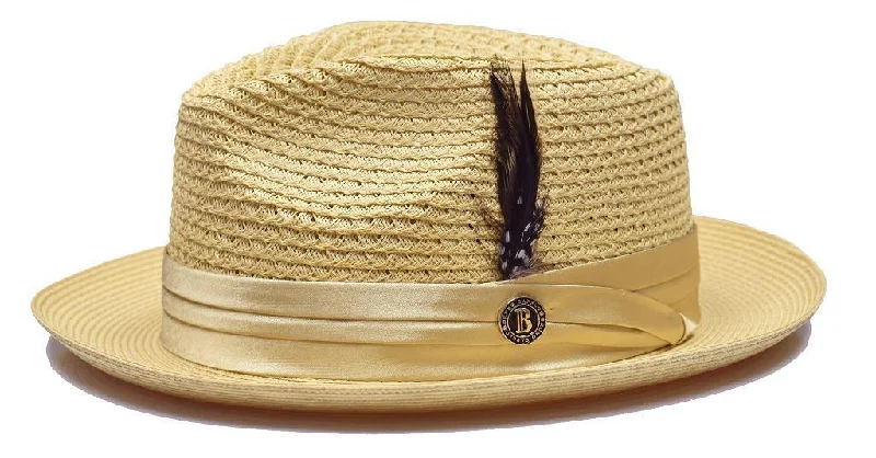 Girls' Beanie HatsNatural Fedora Braided Straw Hat