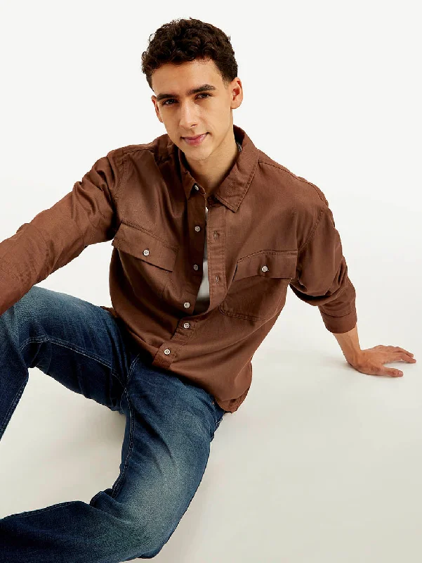Men's Monochrome Shirts for a Minimalist VibeMen's Solid Slim Fit Shirt