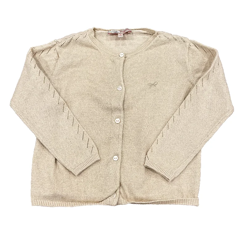Lili Gaufrette Girls Gold Cardigan