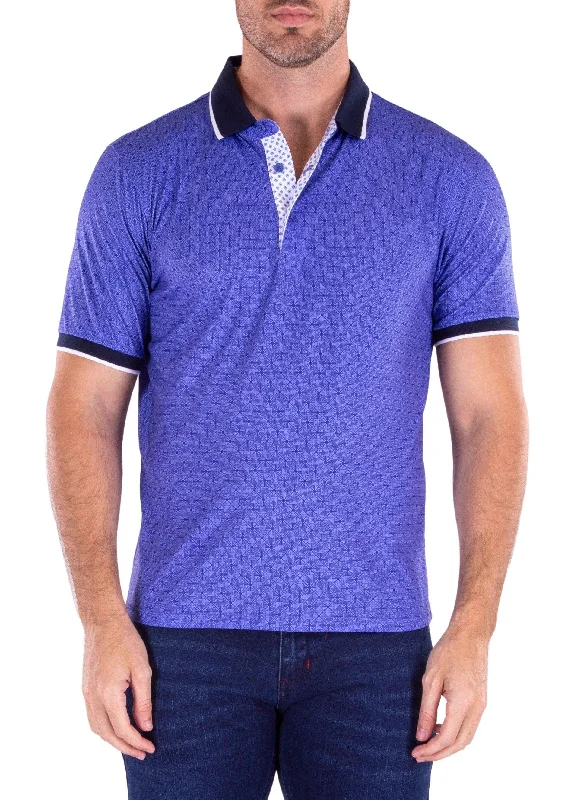 Men's Shirts with Hidden PocketsRoyal Half Button Polo Shirt