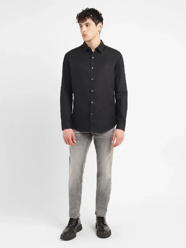 Men's Tennis Shirts for Court ComfortMen's Solid Slim Fit Shirt