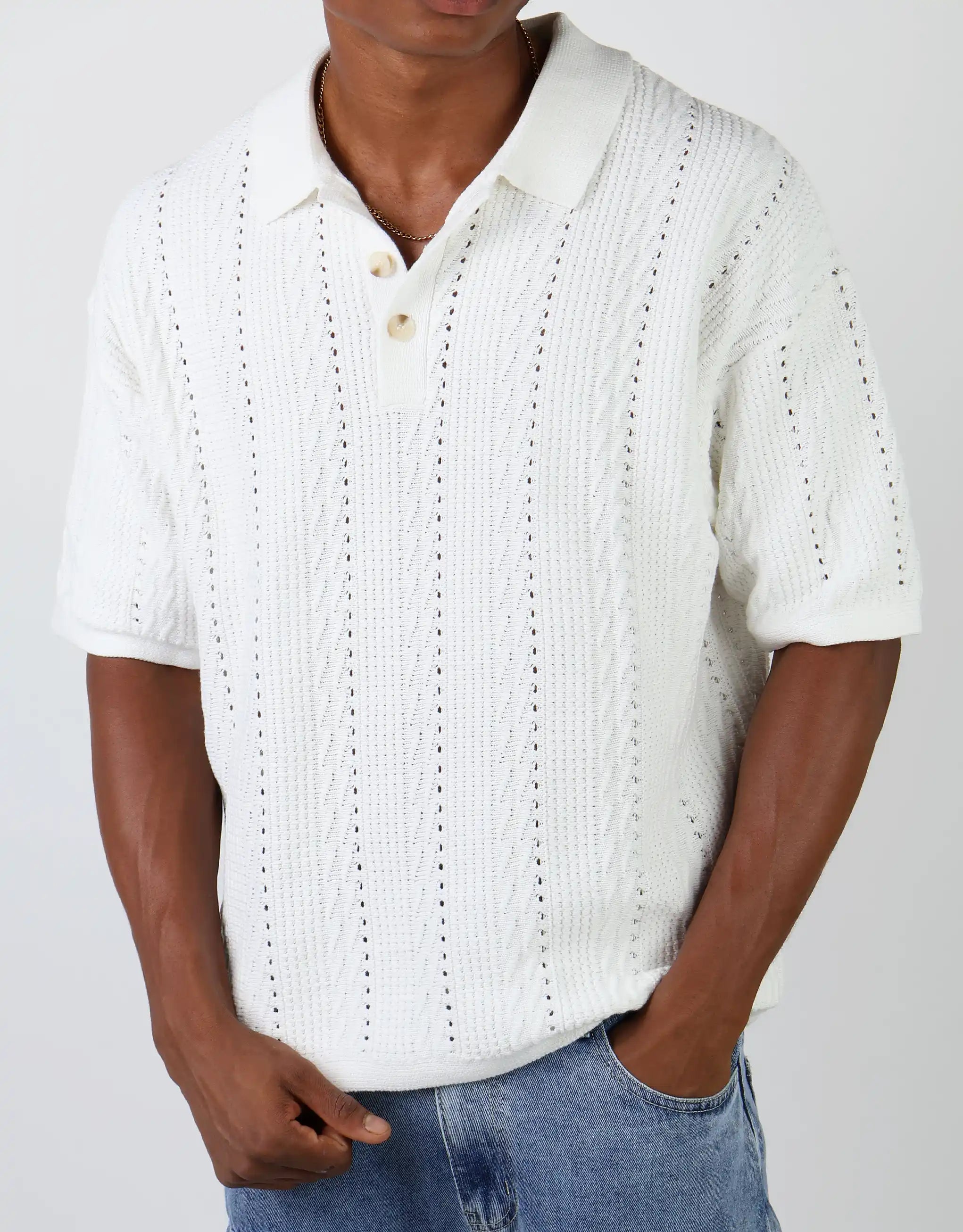 Men's Shirts with Rounded HemlinesKnitted Tshirt