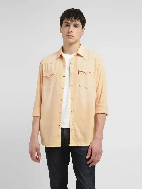 Men's Pocket T-Shirts for Added FunctionalityMen's Solid Slim Fit Shirt