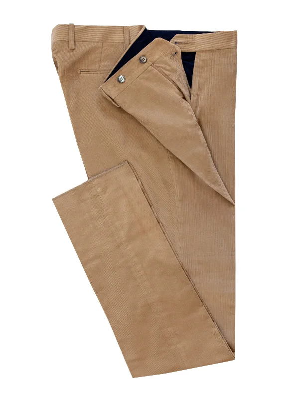 Men's Button-Fly Pants for a Traditional TouchOrta Trouser - Camel Corduroy