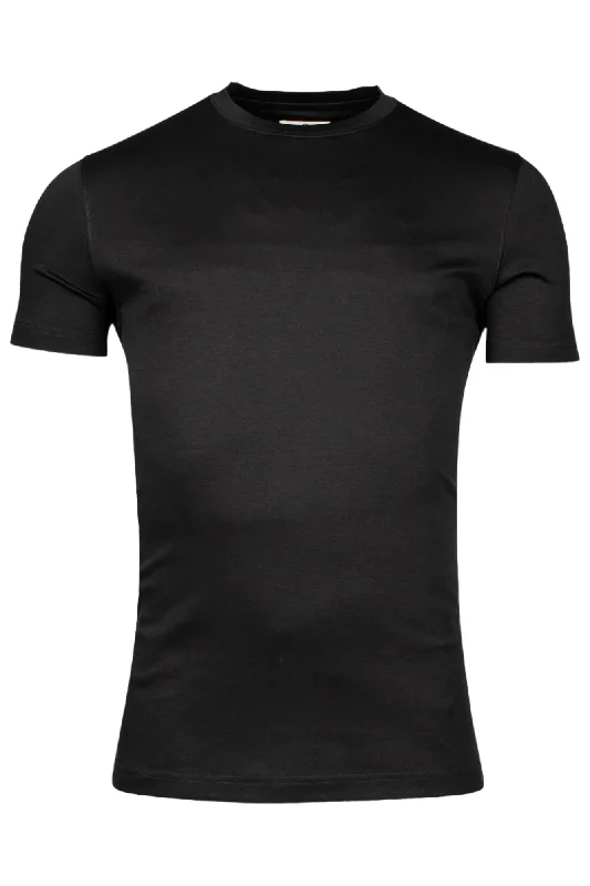 Men's Shirts with Elastic WaistbandsID24903-Thomas Maine Navy Liquid Cotton T-Shirt