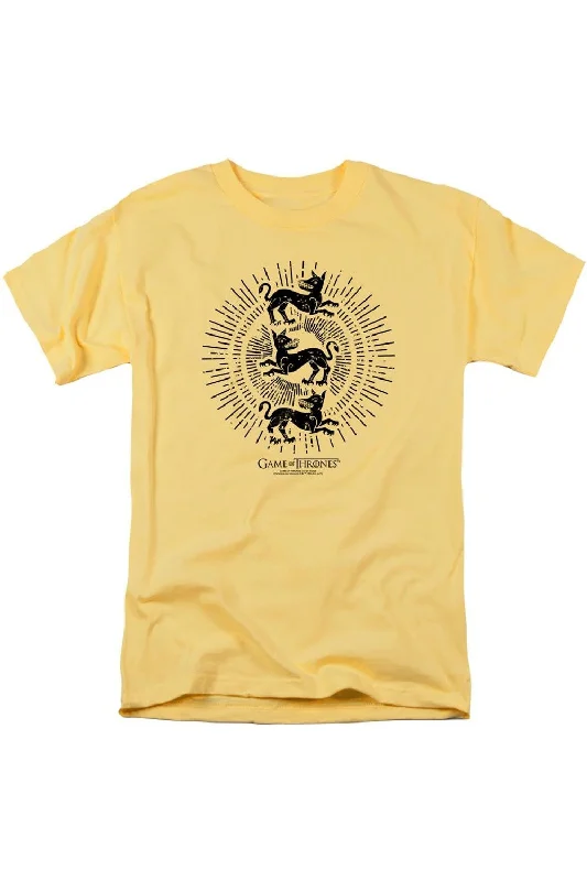 Men's Shirts for FishingGame Of Thrones Clegane Burst Sigil Short Sleeve Adult Tee / T-Shirt Men's Shirts for FishingGame Of Thrones Clegane Burst Sigil Short Sleeve Adult Tee / T-Shirt