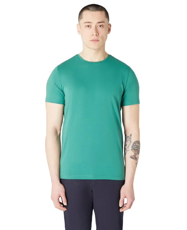 Men's Shirts with Short PlacketsID70217-Remus Green T-Shirt