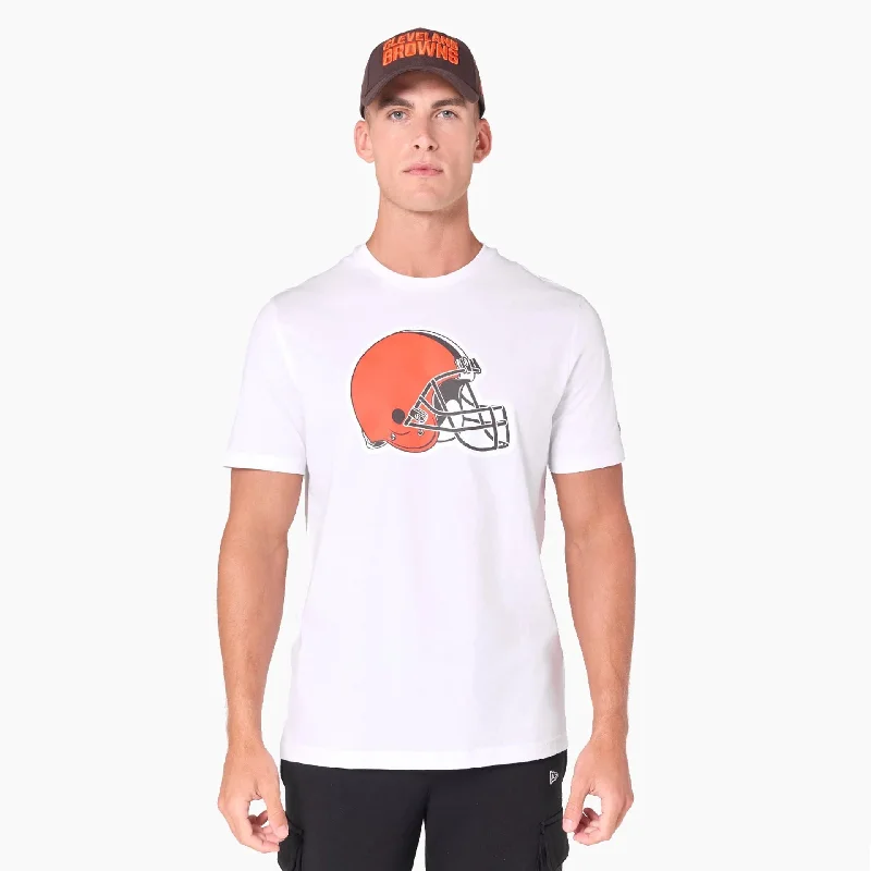 Men's Shirts with Convertible CollarsCleveland Browns NFL White T-Shirt