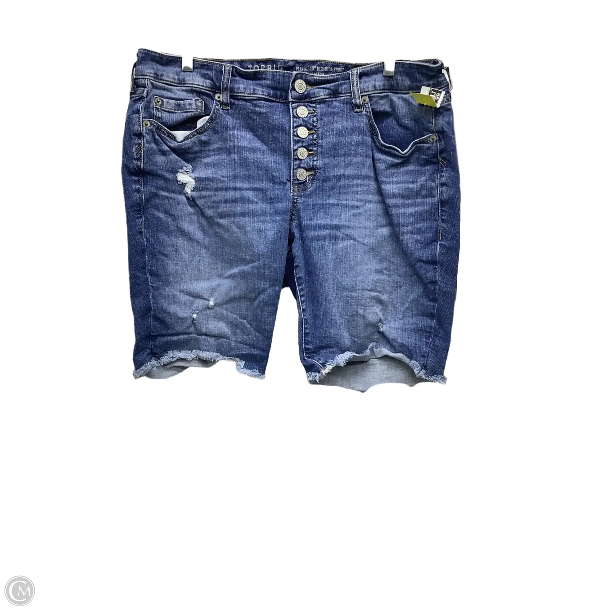 Men's Pants with Adjustable CuffsShorts By Torrid In Blue Denim, Size: 14