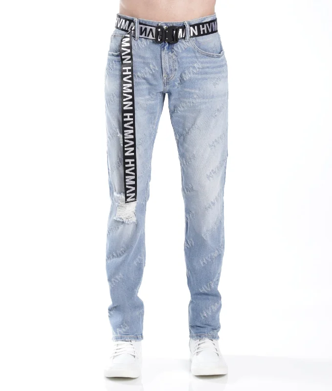 Flexible Men's JeansStrat Super Skinny In Acid Repeat
