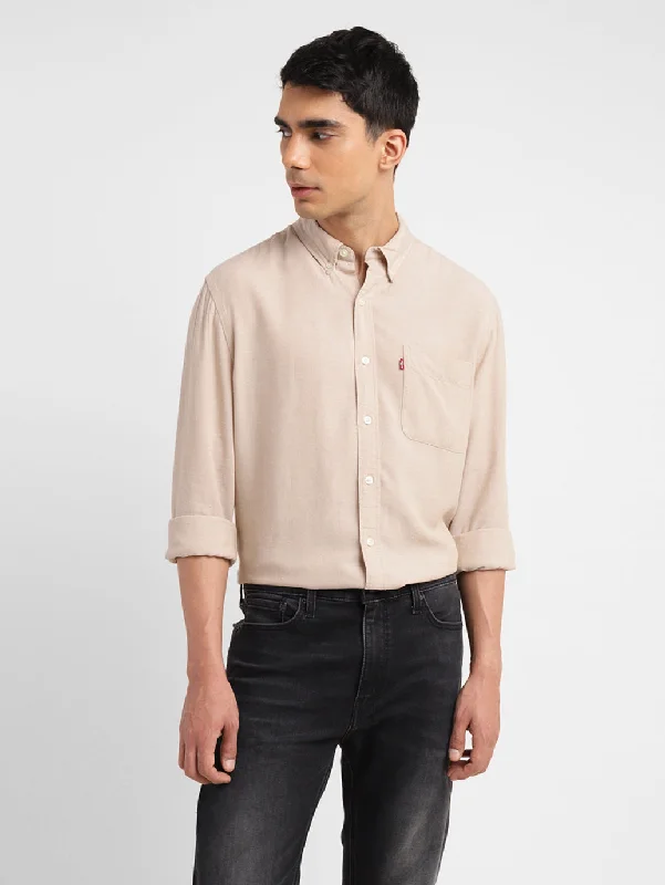 Men's Versatile Dress Shirts for Multiple OccasionsMen's Solid Slim Fit Shirt