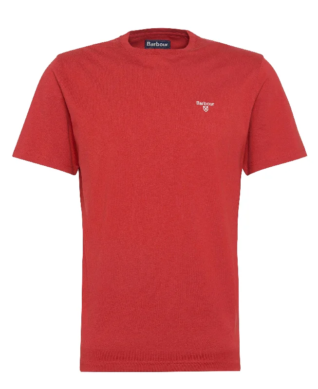 Men's Shirts with Pin CollarsID25127-Barbour Red Essential Sports T-Shirt