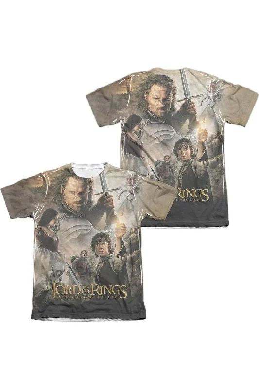 Men's Shirts with Embellished SleevesLord Of The Rings King Poster (Front/Back Print) Adult Poly/Cotton Short Sleeve Tee / T-Shirt Men's Shirts with Embellished SleevesLord Of The Rings King Poster (Front/Back Print) Adult Poly/Cotton Short Sleeve Tee / T-Shirt