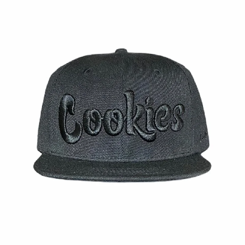 Reversible Sun HatsCookies Original Mint Twill Snapback Cap (Black/Black)
