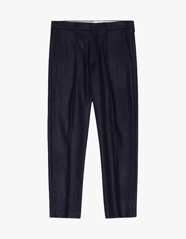 Men's Pants with Belt LoopsBill Pant 1630 - Navy Stripe 724