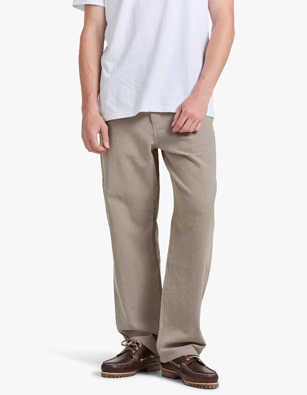 Layered Men's OverallsMens Linen/Cotton Work Pant - Smoke