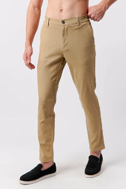 Men's Pants with Slant PocketsDriver Pants - Beige