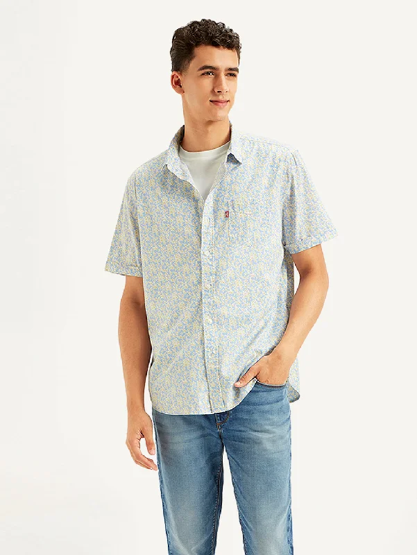 Men's Denim Shirts for a Rugged LookMen's Floral Print Regular Fit Shirt