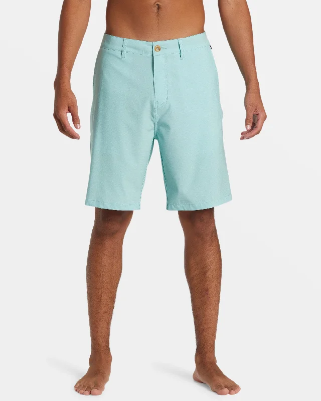 Men's Pants with Adjustable WaistbandsUnion Heather Amphibian 20" Hybrid Shorts - Aquifer