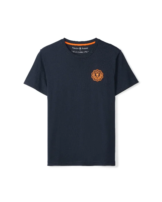 Men's Shirts with Embellished CollarsID24847-Psycho Bunny Navy London T-Shirt