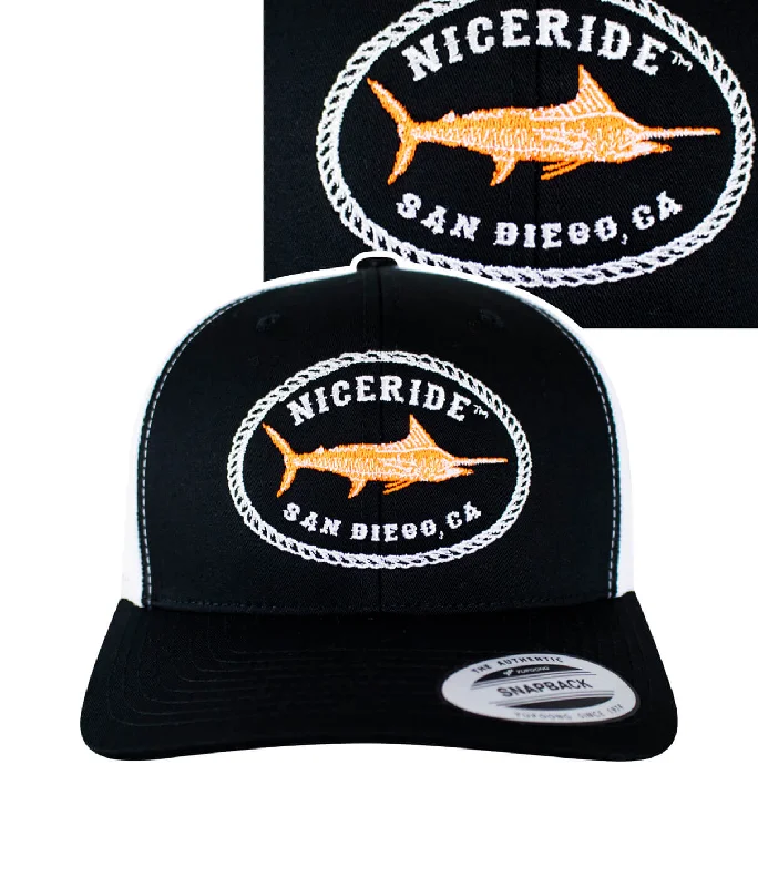 Quilted Winter Hats"Reeling It In" Retro Trucker Hat