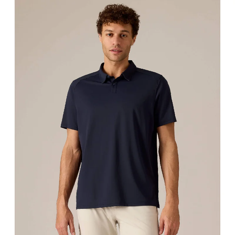 Patterned Men's Hawaiian ShirtsRhone Men's Commuter Polo Shirt - True Navy