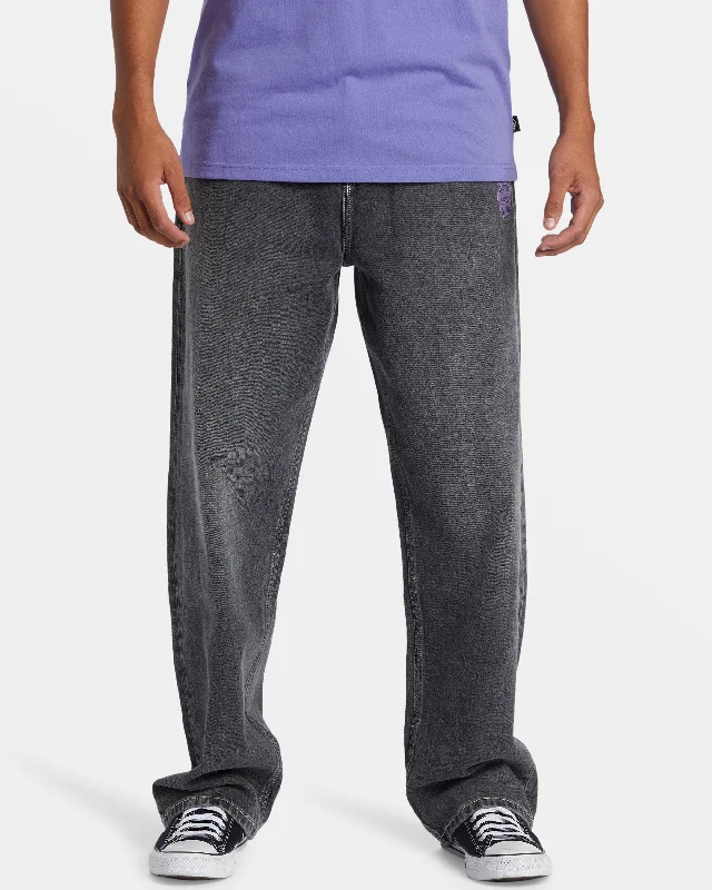 Men's Patterned Pants with ChecksMercury Jeans - Dark Smoke