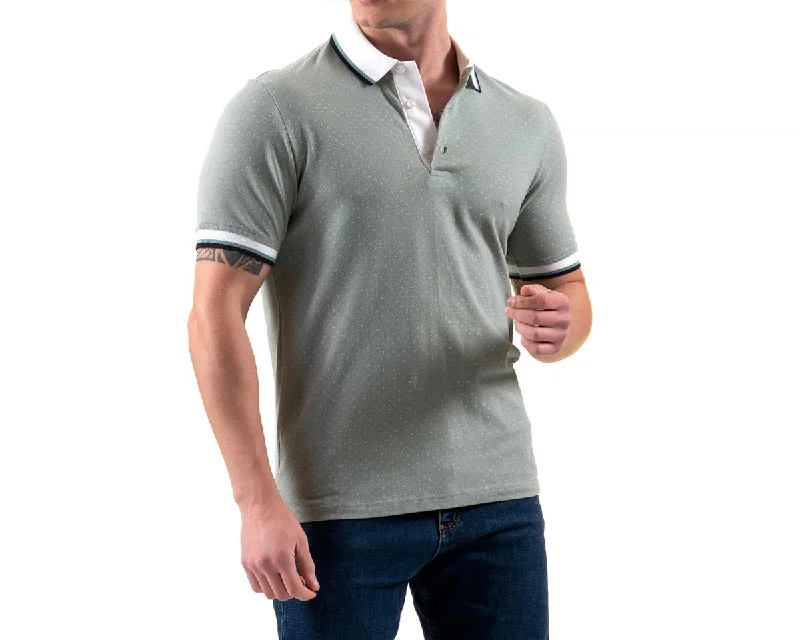 Comfortable Men's Polo ShirtsGREEN DOT POLO SHIRT