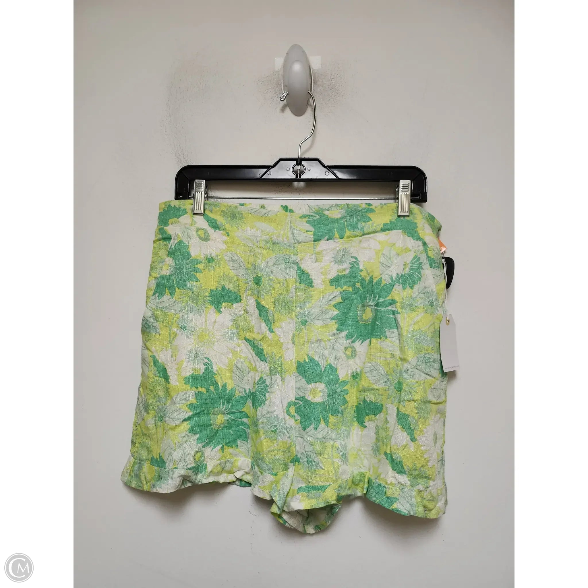 Men's Pants with Hidden PocketsShorts By Coco + Jaimeson In Green & White, Size: 16