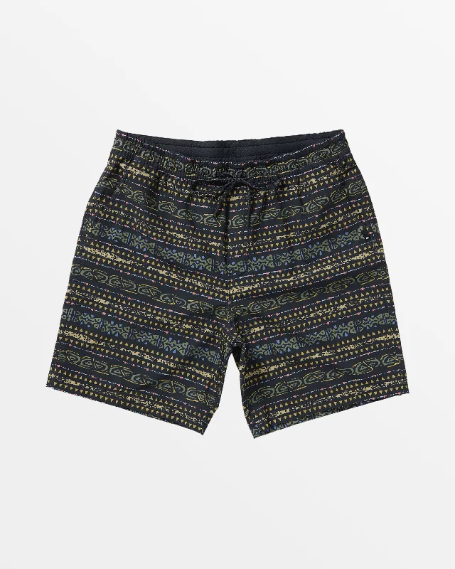 Men's Elastic-Waisted Pants for Easy MovementOr Taxer Print Amphibian 18 - Black