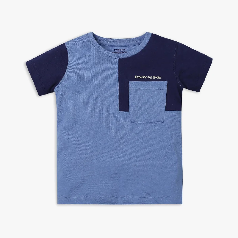 Men's Shirts with Elastic WaistbandsBoy's Regular Fit Solid T-Shirt