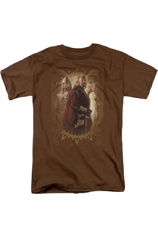 Men's Shirts with Pin CollarsLord Of The Rings Rohan Royalty Short Sleeve Adult Tee / T-Shirt