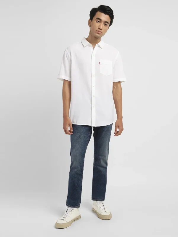 Men's Pattern-Play Shirts for a Fun TwistMen's Textured Slim Fit Shirt