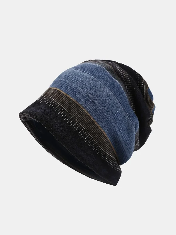 Kids' Baseball Caps with LogosEthnic Style Dual-purpose Warming Knitted Hat
