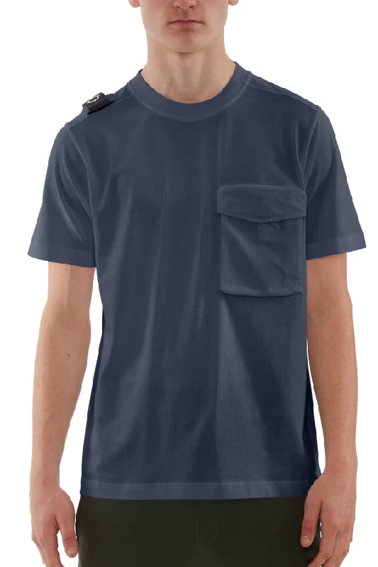 Durable Men's Work ShirtsID24113-Ma.Strum Navy Cargo Pocket Tee