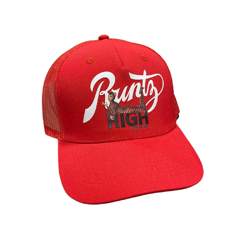 Reversible Sun HatsRuntz High Trucker Snapback Hat (Red) 321-63091