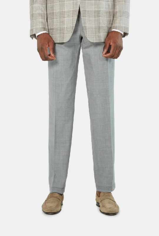 Men's Work Pants for Durability and ComfortFlight Trouser - Grey Lightweight Wool