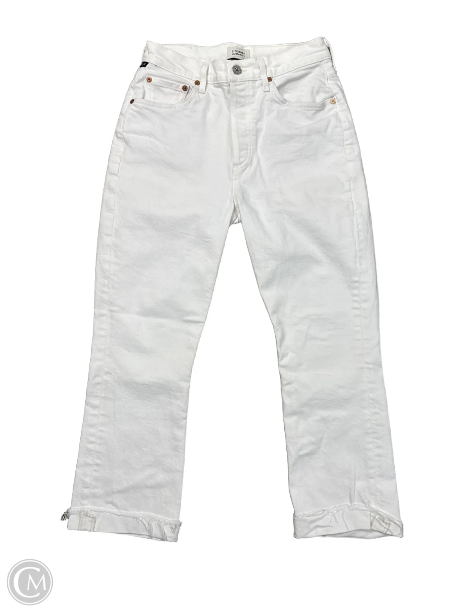 Jeans for Men with Skinny LegsJeans Cropped By Citizens Of Humanity In White Denim, Size: 0