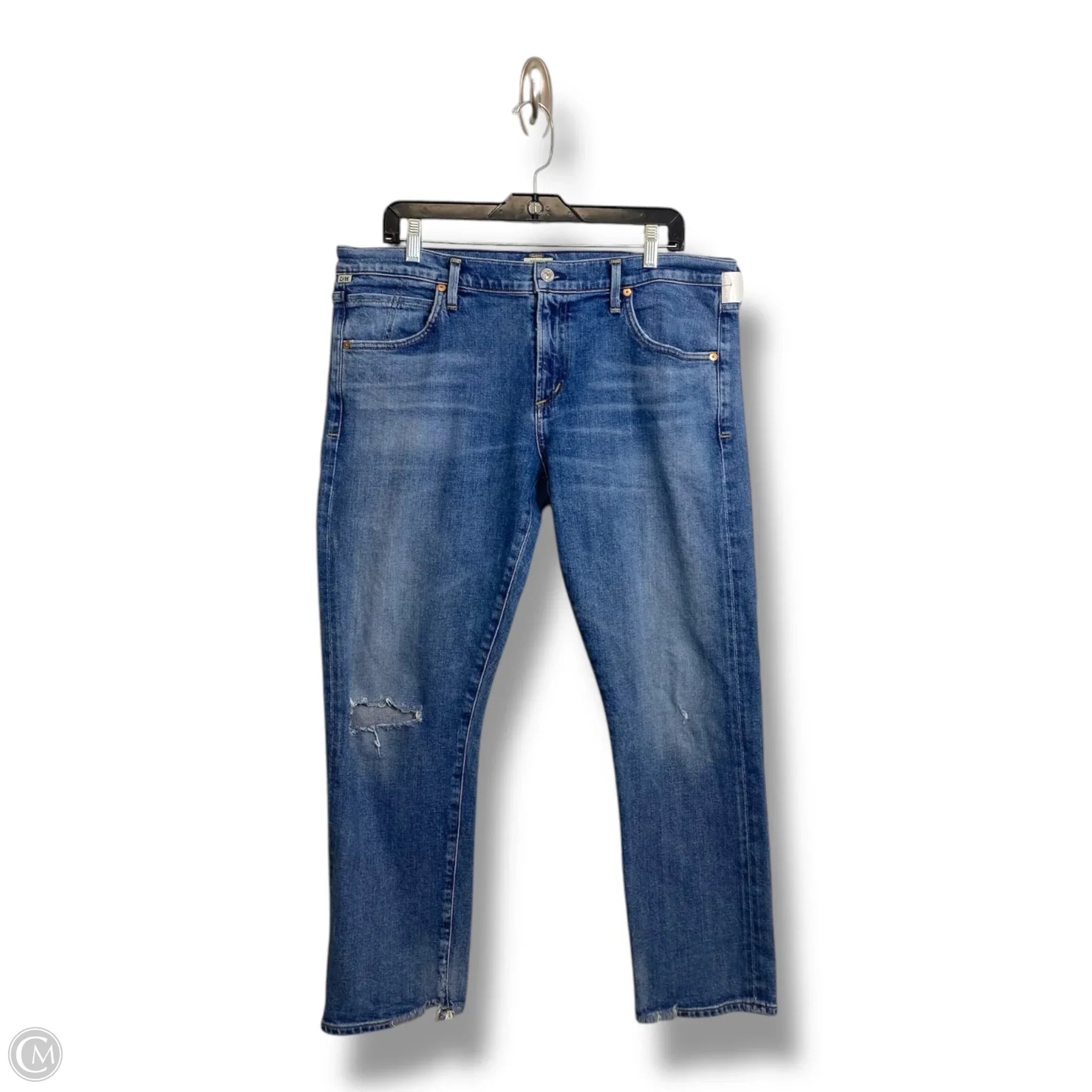 Men's Jeans with EmbroideryJeans Cropped By Citizens Of Humanity In Denim, Size: 14