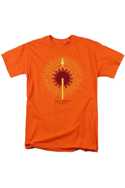 Men's Shirts with Barrel CuffsGame Of Thrones Martell Burst Sigil Short Sleeve Adult Tee / T-Shirt Men's Shirts with Barrel CuffsGame Of Thrones Martell Burst Sigil Short Sleeve Adult Tee / T-Shirt