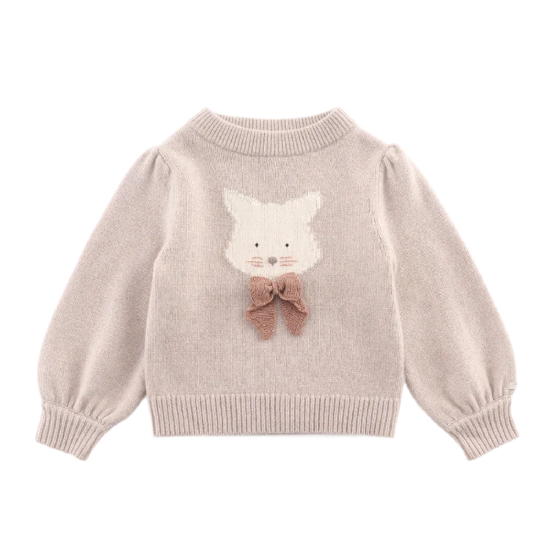 Denna Merino Wool Sweater | Cat | Ash Rose