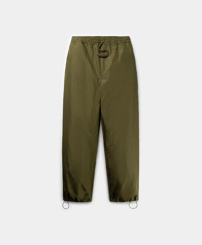 Men's Pants with Flap PocketsGreen Taye Logo Trackpants